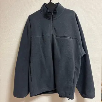 유니클로 플리스 하프 지퍼 풀오버 여성용 L 그레이