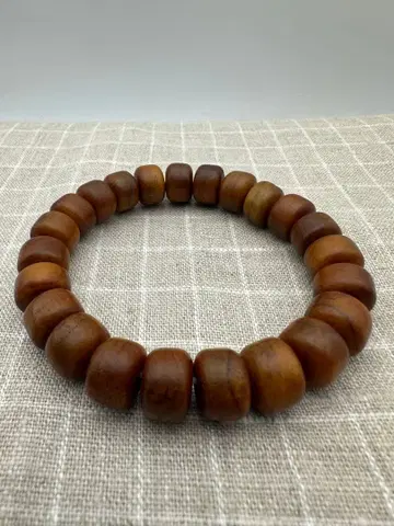 [천연] 낙타 뼈 재물운 염주 염주 개운 팔찌 프리 사이즈 희소품