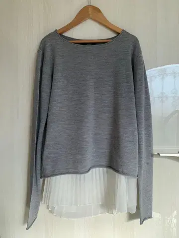 미사용에 가까운 타라 자몽 레이어드 니트