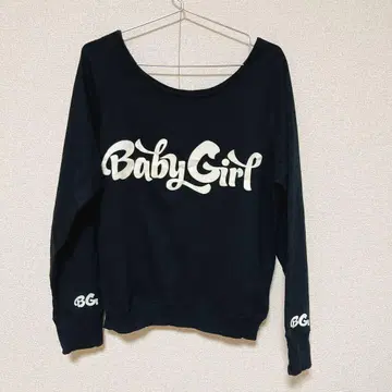 BabyGirl 오프숄더 트레이닝복 블랙