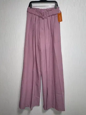 REYAZEL 벨트 포함 와이드 팬츠 라벤더 M 사이즈 택 포함 미사용