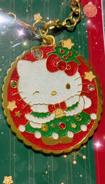 기간 한정 산리오 크리스마스 2025 헬로키티 참 키라키라