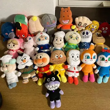 호빵맨 캐릭터 봉제 인형 세트