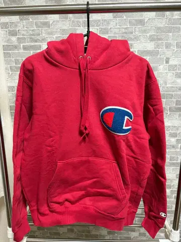 챔피언 후드티 M 레드