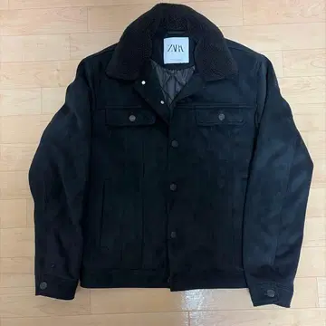 ZARA 보아 자켓 M 사이즈 블랙 퀼팅 충전솜 아우터