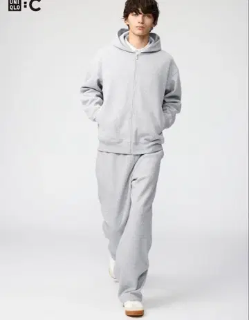 새상품 UNIQLO 유니클로 C 스웨트 팬츠 그레이 긴 길이 S 사이즈