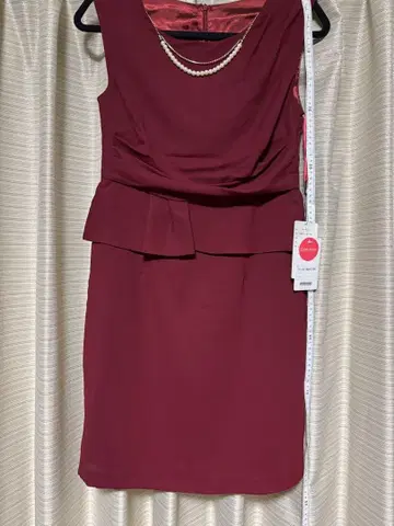 와인 레드 드레스 새상품 (시착만 한 상품)