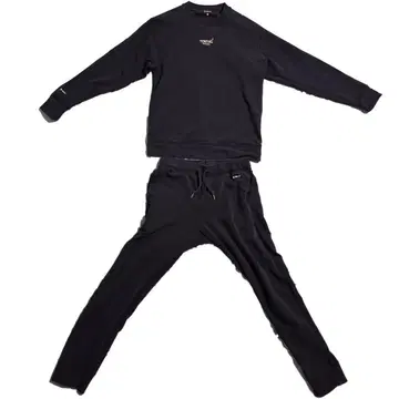 회복 의류 BAKUNE 가을~겨울용 맨투맨 상하의 세트 M 사이즈 네이비