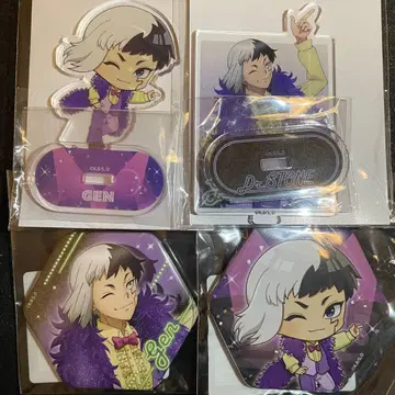 dr.stone 아사기리 겐 디스코 복권 메이트 캔뱃지 아크릴 스탠드