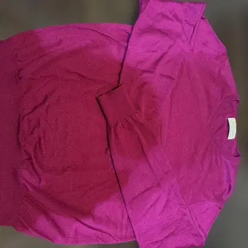 니트 보라색 퍼플 캐시미어 실크