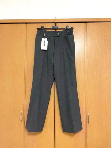 미사용 37800엔 피에르 가르뎅 캐시미어 혼방 와이드 팬츠 15호