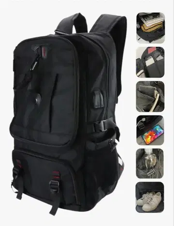 블랙 대용량 백팩 다기능 백