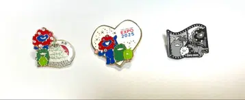 만박 미야쿠미야쿠 모리조 키콜로 핀 배지 하트 오사카 성 흑백 공룡