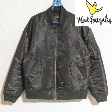 MARK GONZALES MA-1 자켓 다크 그린