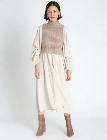 니트 베스트 레이어드 원피스 CELFORD 셀포드 원피스 36