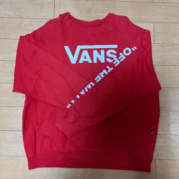 VANS 맨투맨 레드