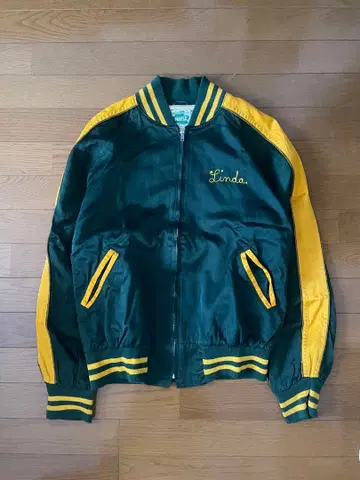 60s MAPLE 새틴 바시티 자켓