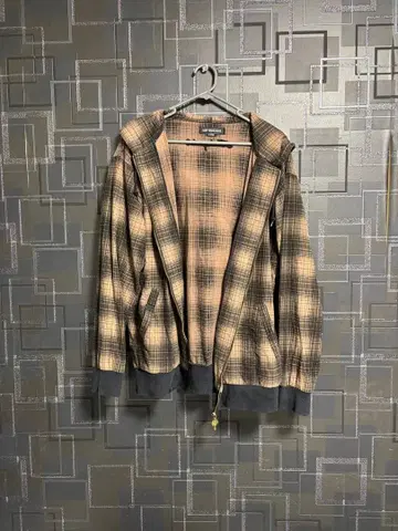 SOFTMACHINE 후드 부착 체크 자켓 L