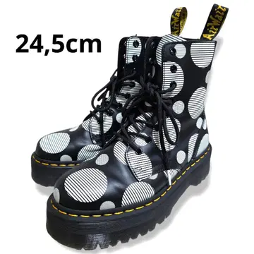닥터마틴 JADON 폴카 도트 통굽 8홀 부츠 24.5