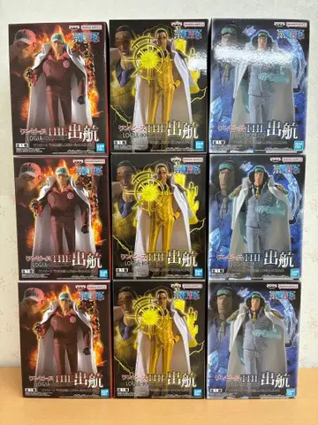 원피스 THE 출항 사카즈키 키자루 아오키지 피규어 9개 세트