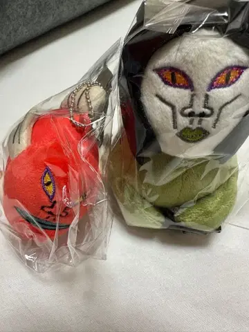 오로친유 봉제 인형 키링 2개 세트 미개봉 새상품