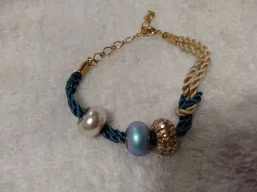 스와로브스키 비 참드 팔찌 (블루 계열)