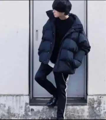 자라 퍼프 자켓 블랙 S