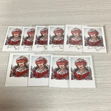 아카기 웬 폴라로이드풍 카드 레어 금박 노멀 10장 세트