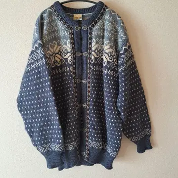 빈티지 울 니트 노르딕 스웨터