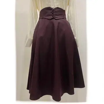 핀 코르셋 벨트 2way 플레어 스커트