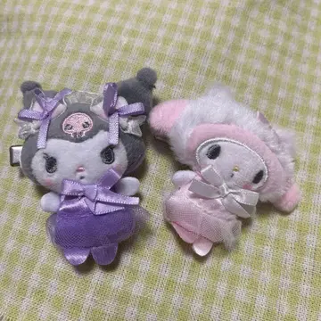 산리오 화이트 고양이 발레리나 멜로쿠로 쿠로미 마이멜로디