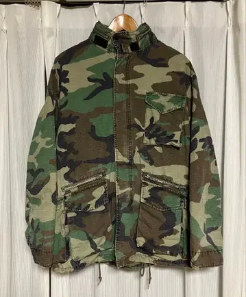 90s 구 택 post o'alls 우드랜드 카모 필드 자켓