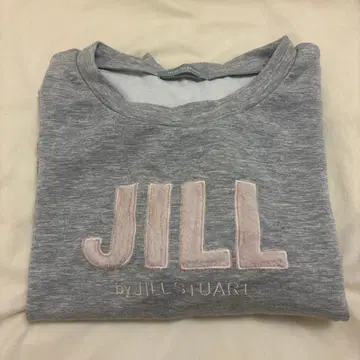 JILL by JILL STUART 인조 모피 로고 다이버 맨투맨