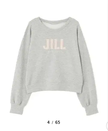 JILL by JILL STUART 인조 모피 로고 다이버 맨투맨