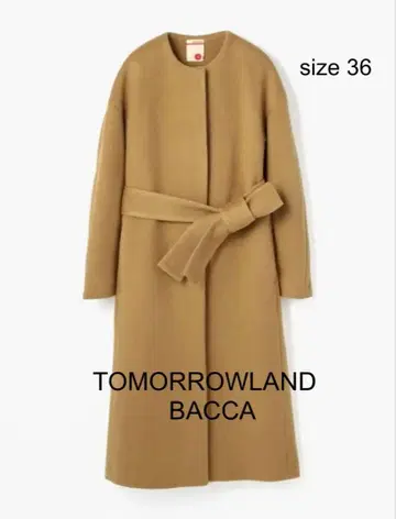 TOMORROWLAND BACCA 노카라 코트 36 일본제