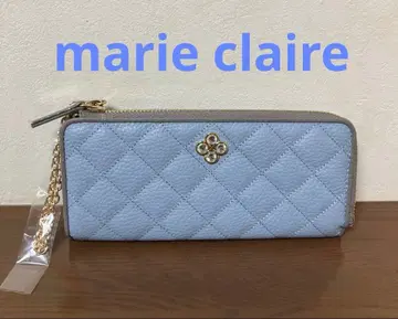 마리끌레르 이탈리아 가죽 클로버 모티브 L자형 지퍼 장지갑