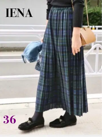 [ 새상품급 ] 이에나 / IENA 체크 플리츠 스커트