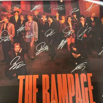 RAMPAGE 사인 포함 포스터
