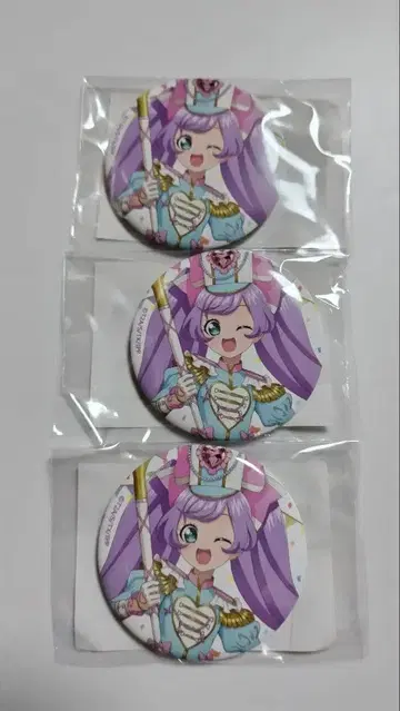 마루쿠지 프리파라 라라 캔 배지 3개 세트