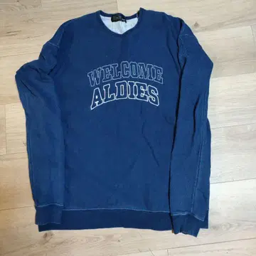 ALDIES 아루디즈 맨투맨 인디고 빅 로고