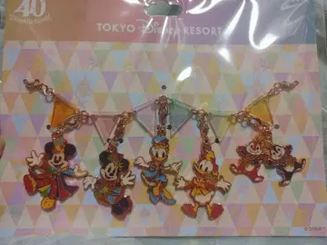 도쿄 디즈니 리조트 40주년 스트랩 5개 세트