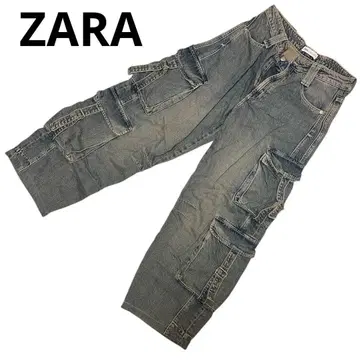 ZARA 배기 카고 팬츠 데님 y2k 그런지
