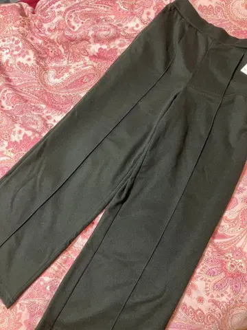 미사용 새상품 Samansa Mos2 blue 센터 시임 팬츠 블랙 F