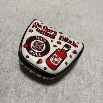 초레어 희귀 천연 가죽 ODYSSEY 퍼터용 헤드커버 말렛 한정판