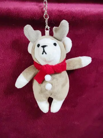 곰 모양 봉제 인형 키체인 포함