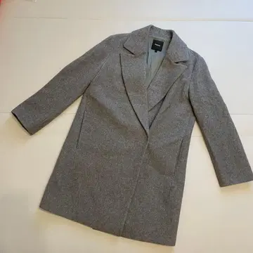 새상품급 Theory 그레이 체스터 코트 램스울