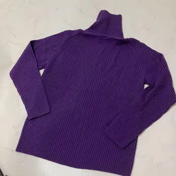 라코스테 리브 니트 퍼플 울 100% 4 L 사이즈