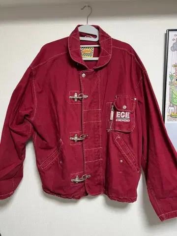 EGEMONY / 파이어맨 자켓 / 자켓 / 코튼 / RED