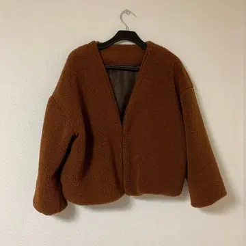 브라운 보아 자켓 M 사이즈