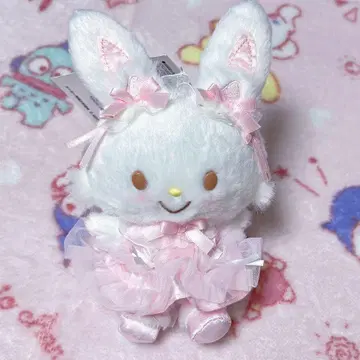 새상품 위시미멜 마스코트 화이트 고양이 발레리나